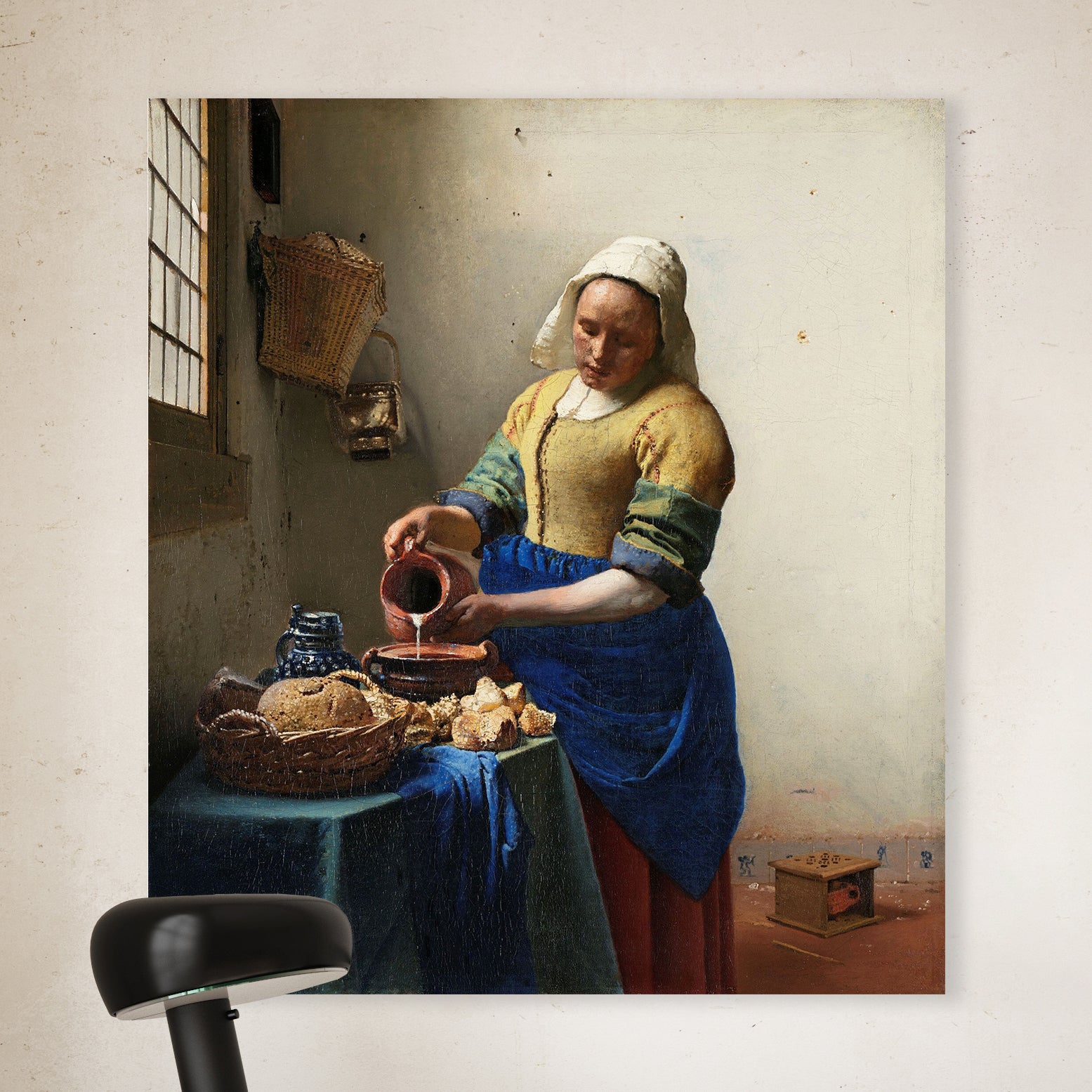 Jan Vermeer (1632-1675)【Het melkmeisje】 JOHANNES VERMEER Het melkmeisje / The Milkmaid. Date/Period Ca