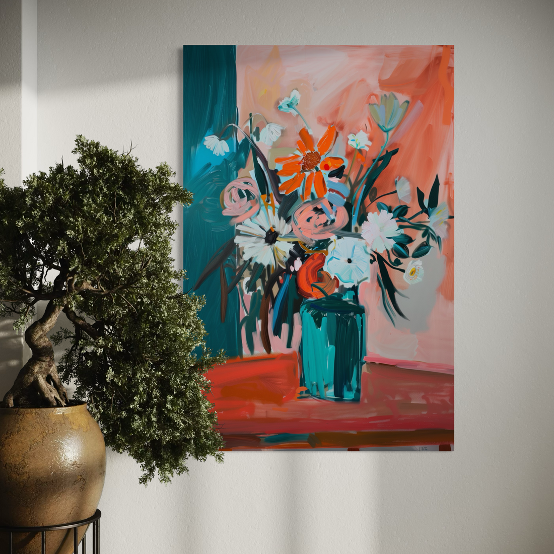 Wildflowers in Coral