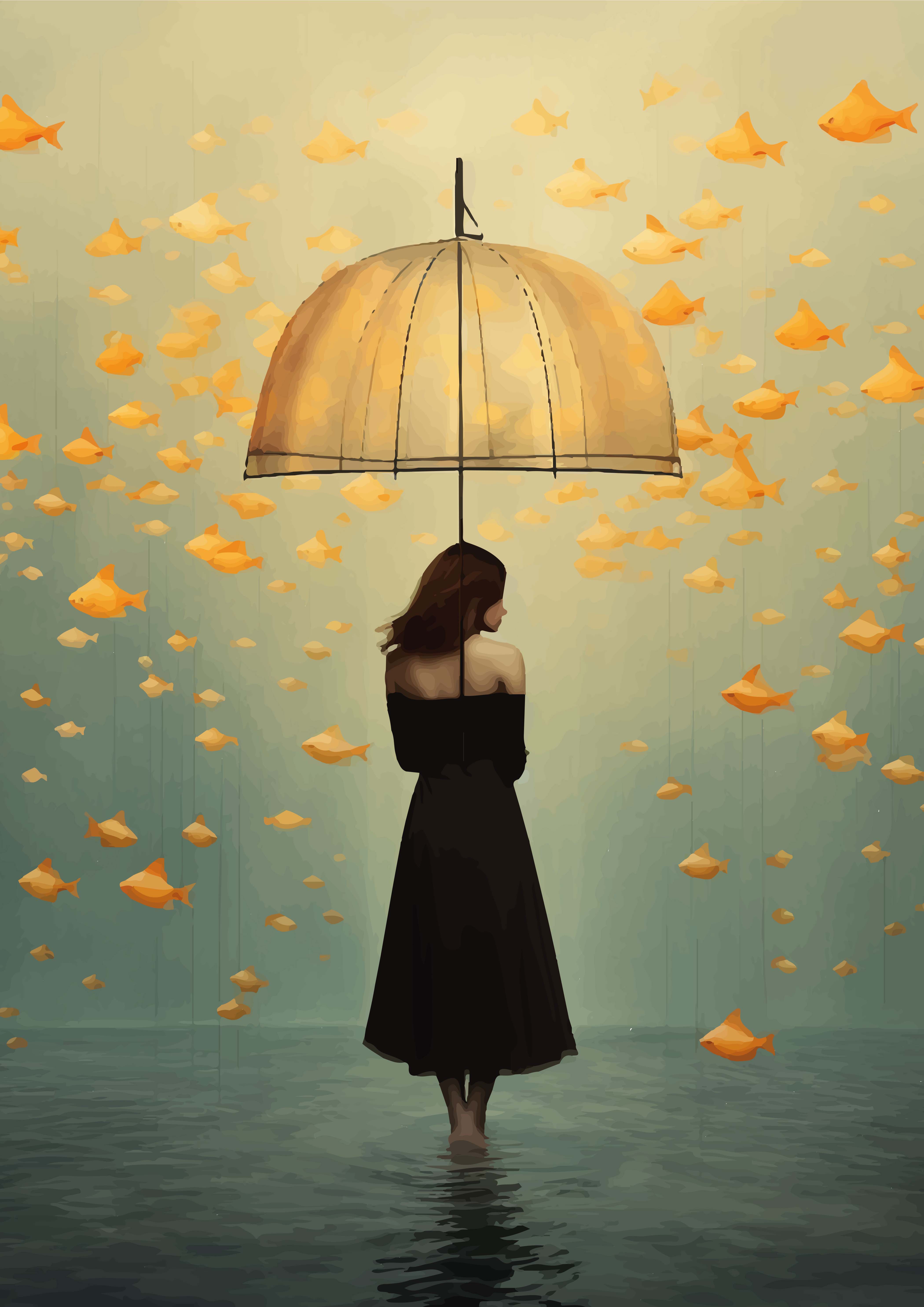 Golden rain - Mirjam Duizendstra