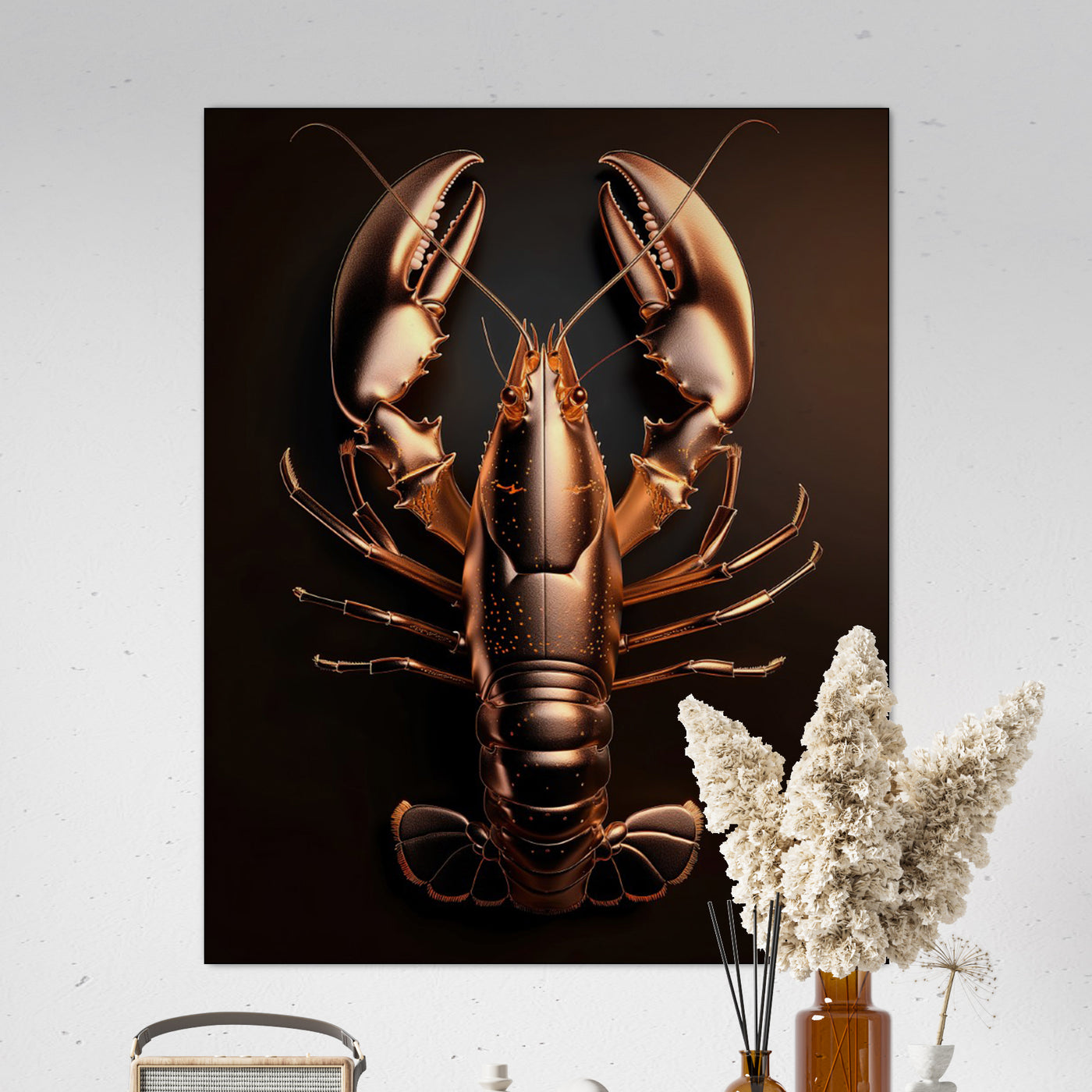 Lobster gold - René Ladenius Digital Art