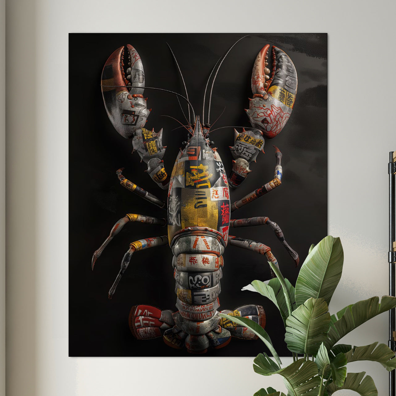 Lobster grafitti - René Ladenius Digital Art