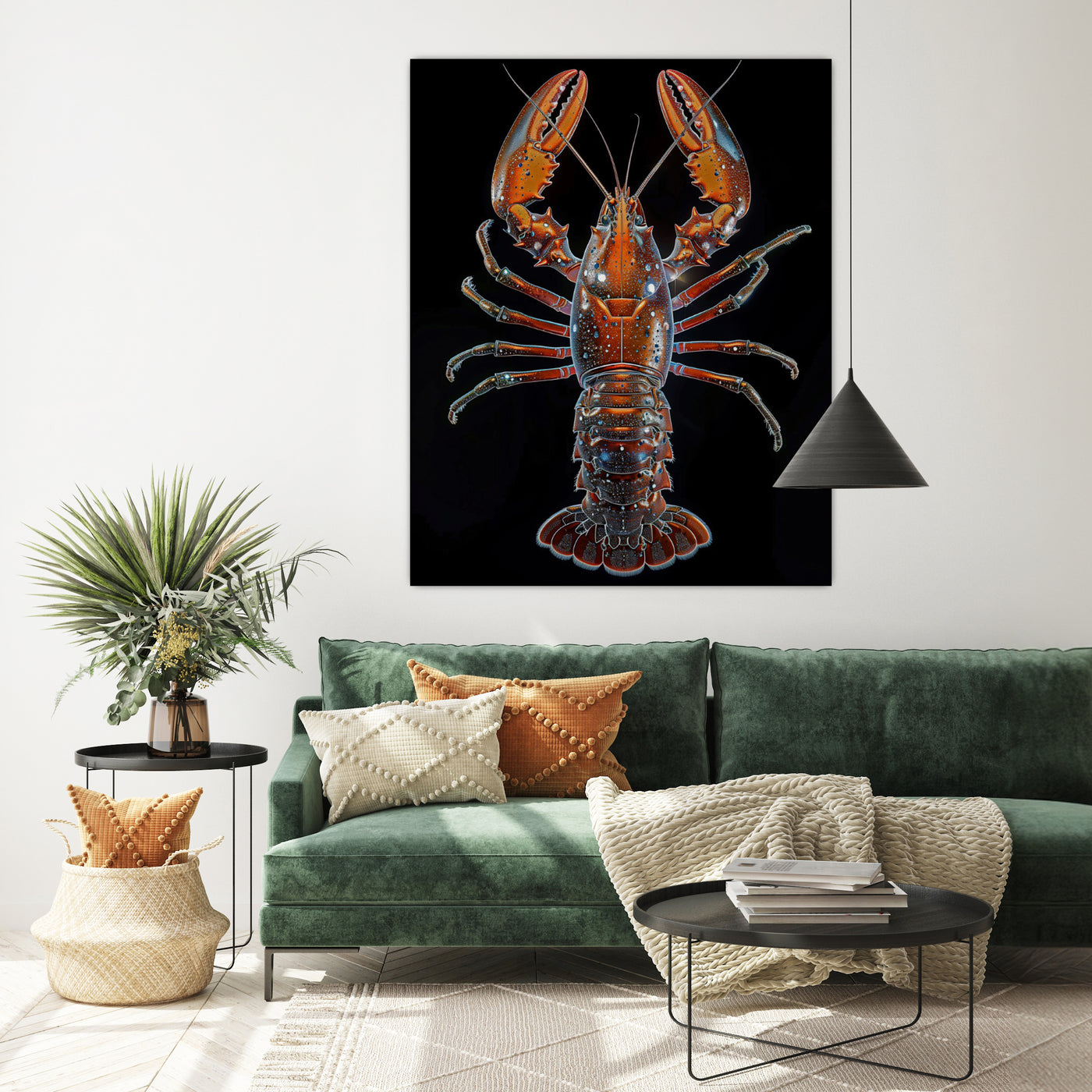 Lobster red bling - René Ladenius Digital Art