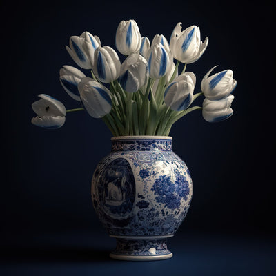 Tulpen in een vaas l  - René Ladenius Digital Art