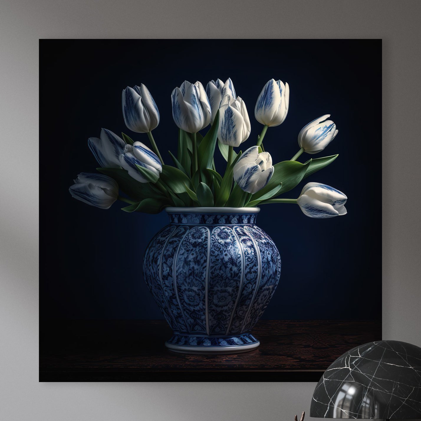 Tulpen in een vaas ll - René Ladenius Digital Art