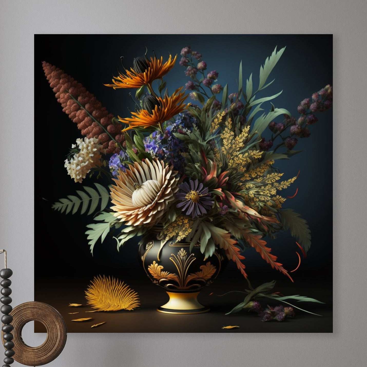 Vaas met bloemen l - René Ladenius Digital Art