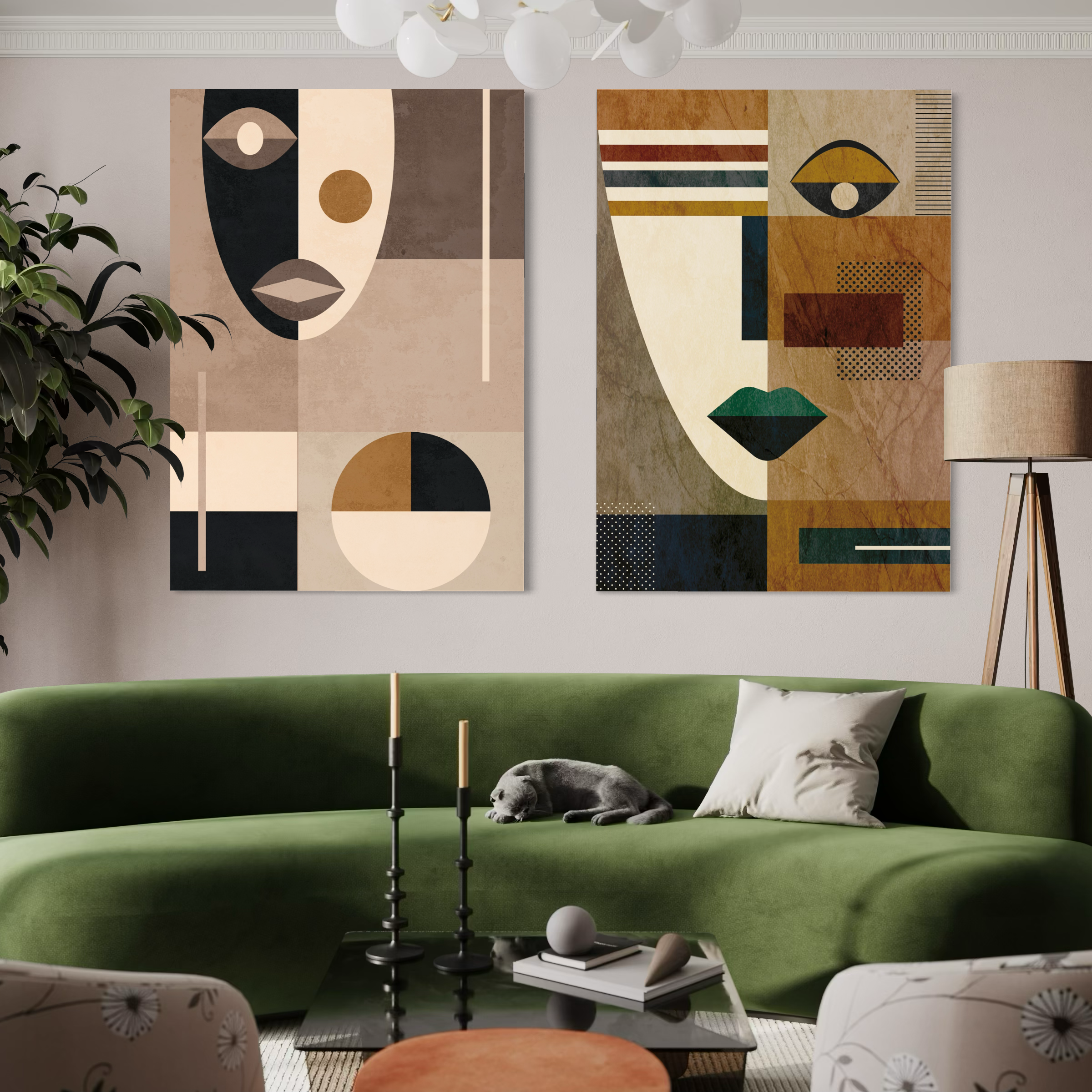 Abstract face & Abstract face1
