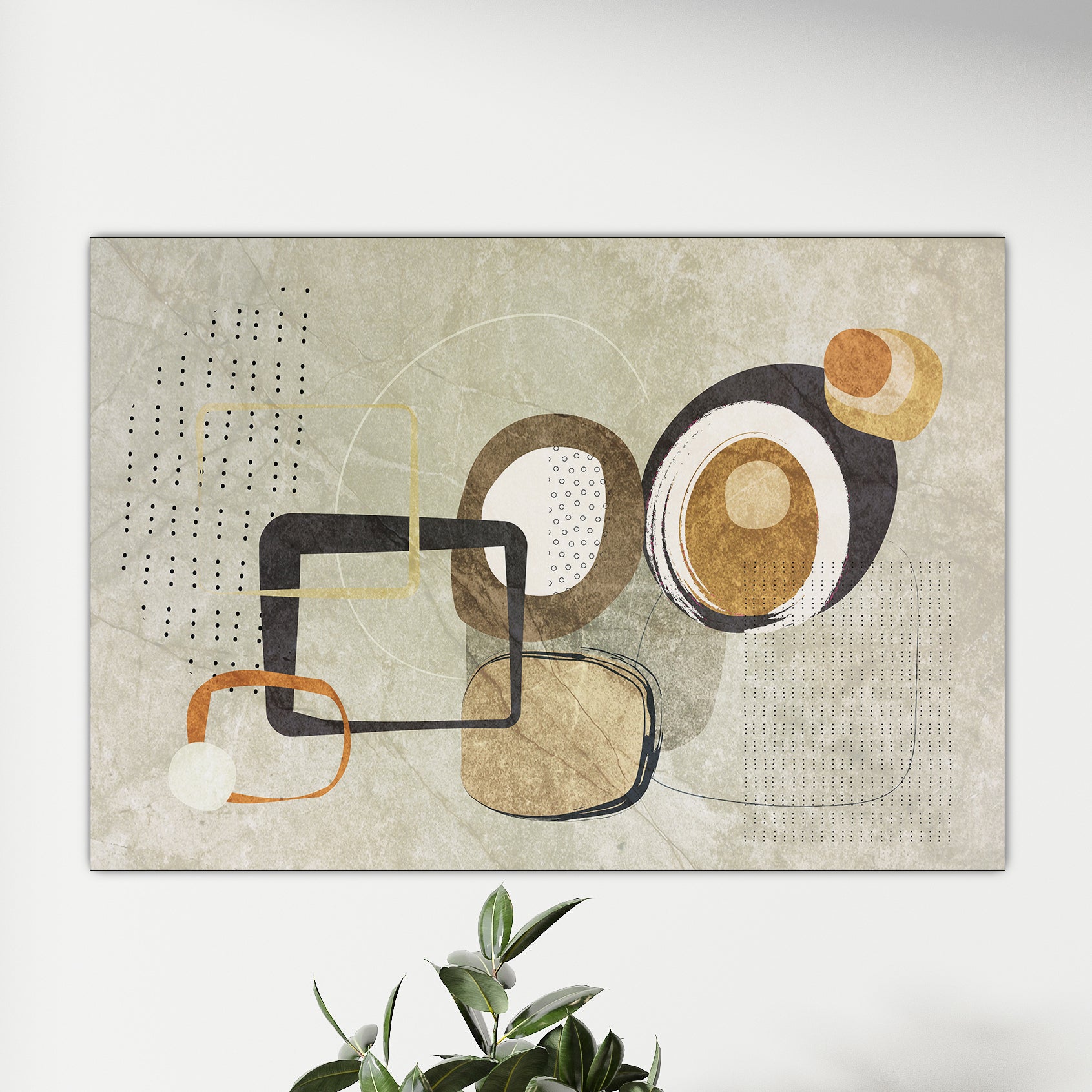 Abstracte Vormen liggend - Mirjam Duizendstra