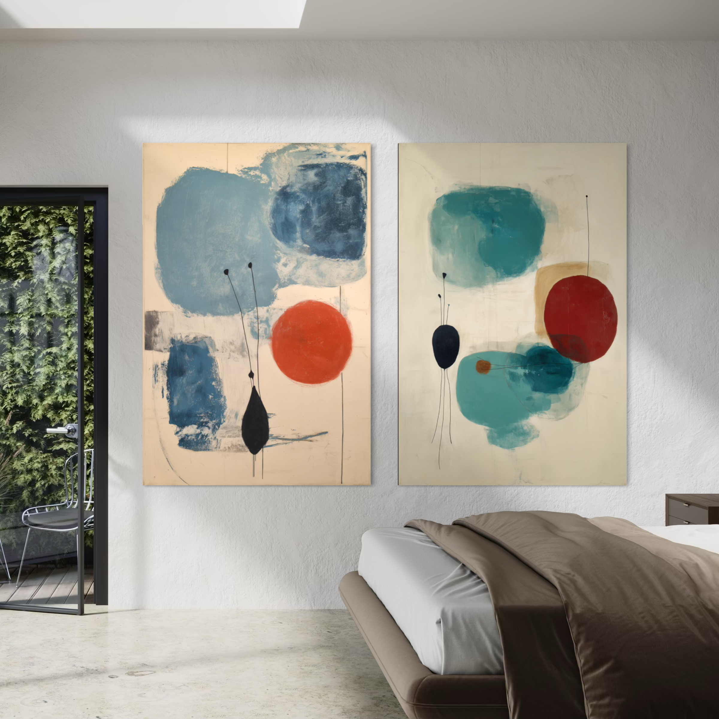 Blue balance & Floating forms