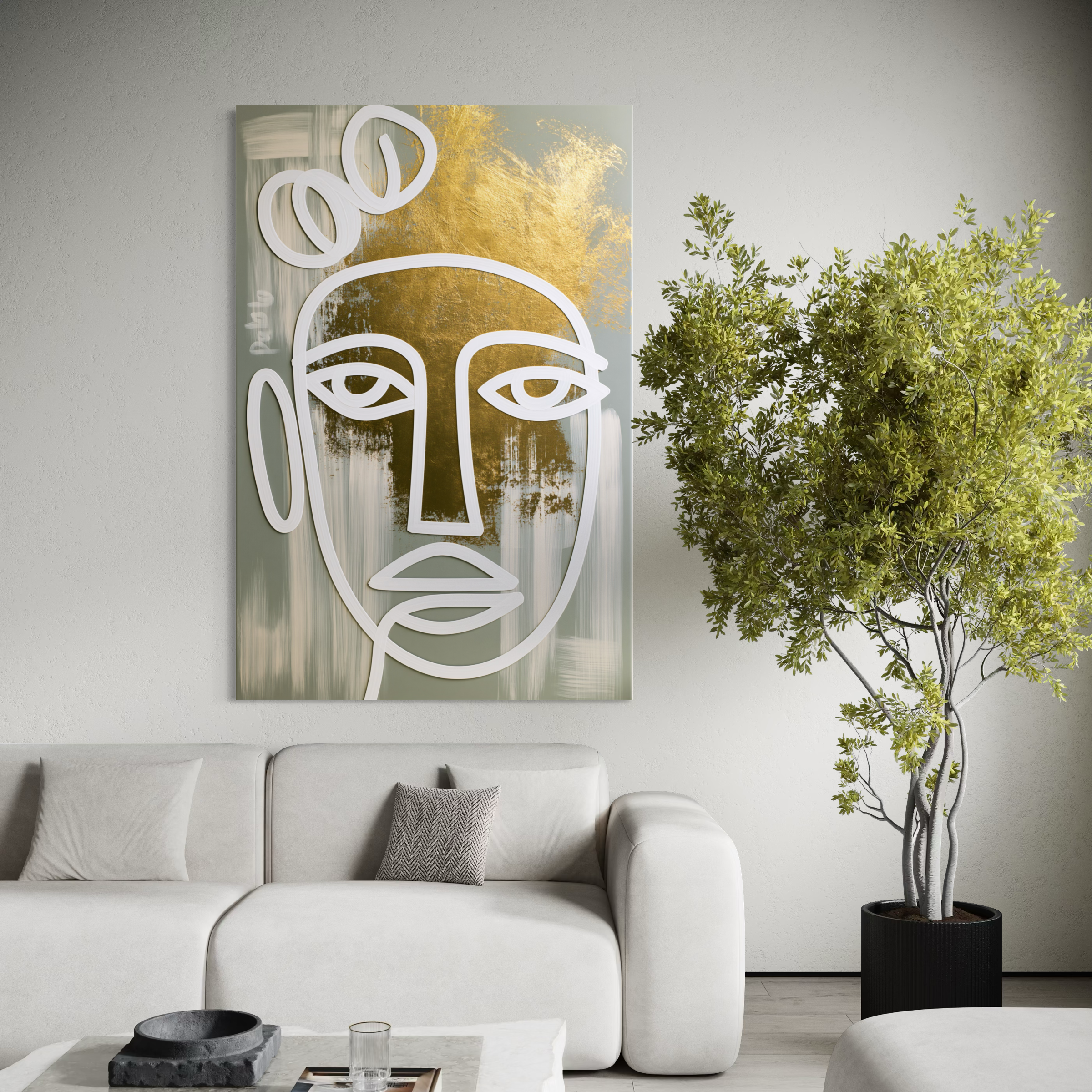 Golden Portrait Lines