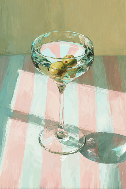 Martini on Pastel