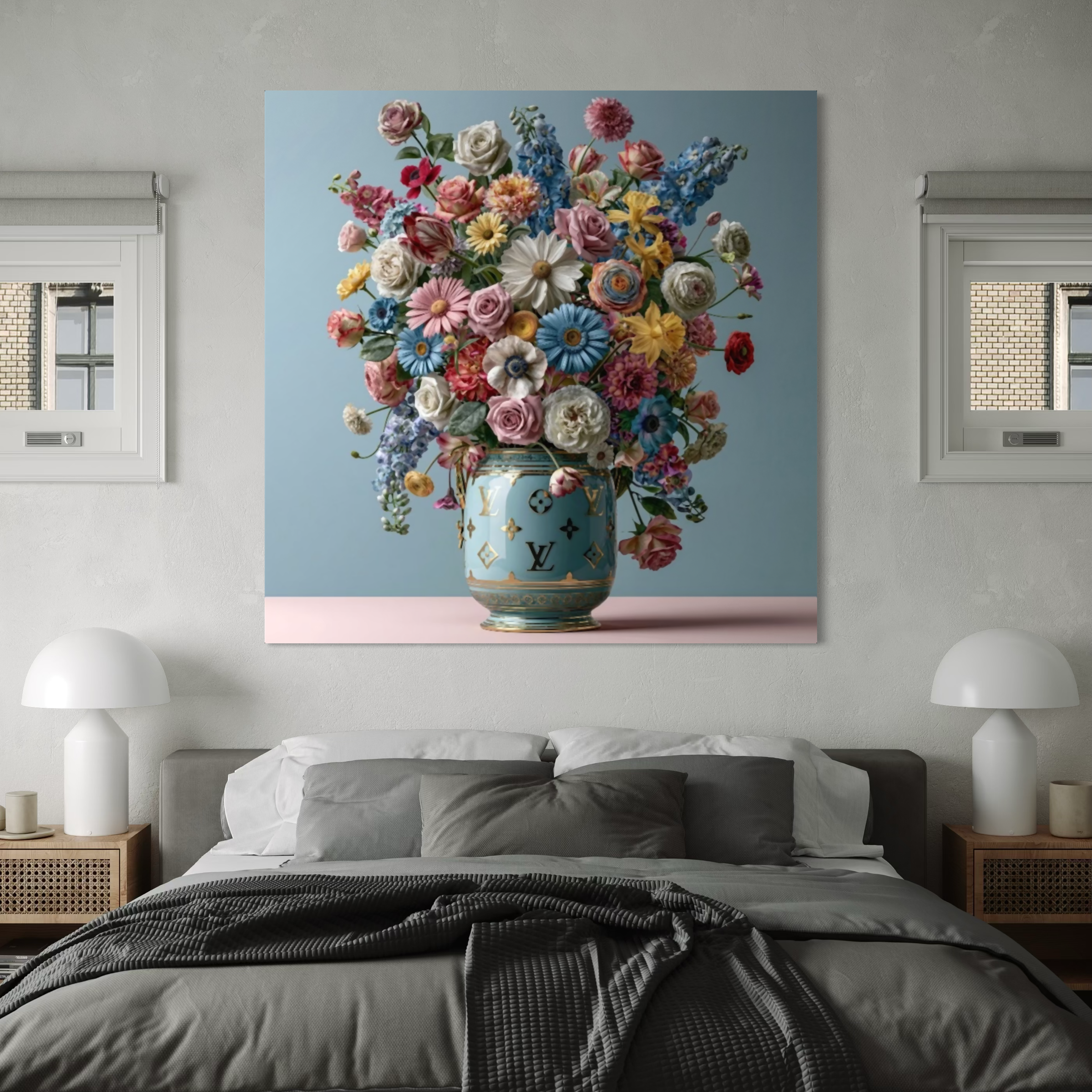 LV Baby Blue - Rene Ladenius Digital Art