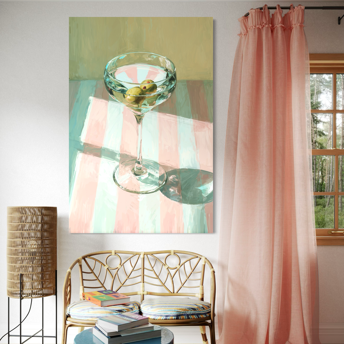 Martini on Pastel