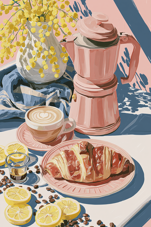 Sunlit Café Morning