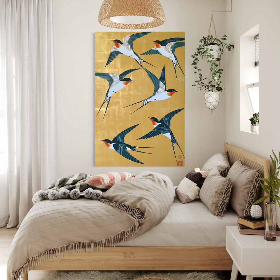 Swallows in Flight