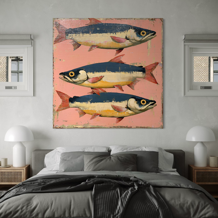 Three Drifting Salmon