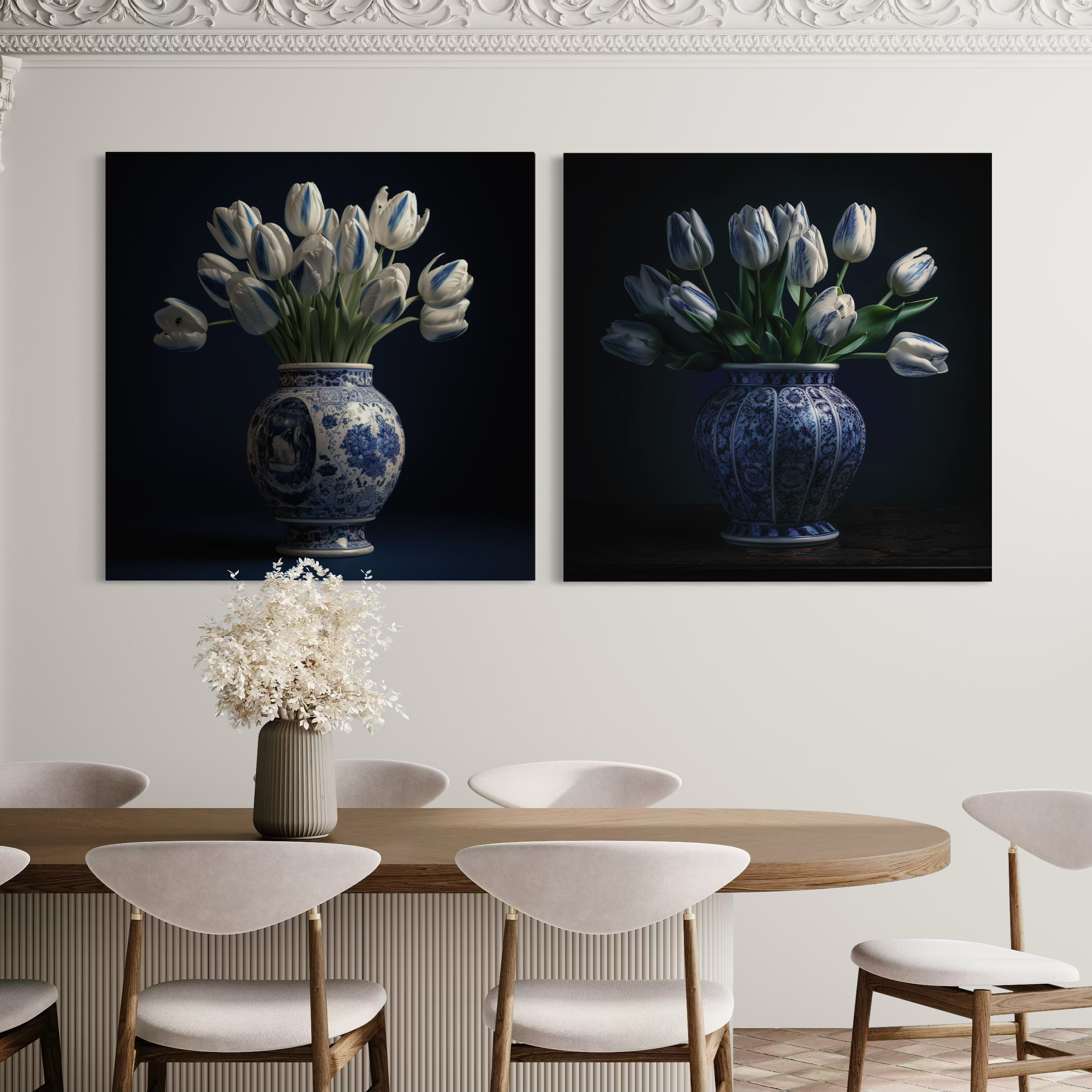 Tulpen in een vaas l & Tulpen in een vaas ll