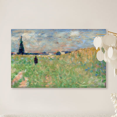 Een zomerlandschap - Georges Seurat
