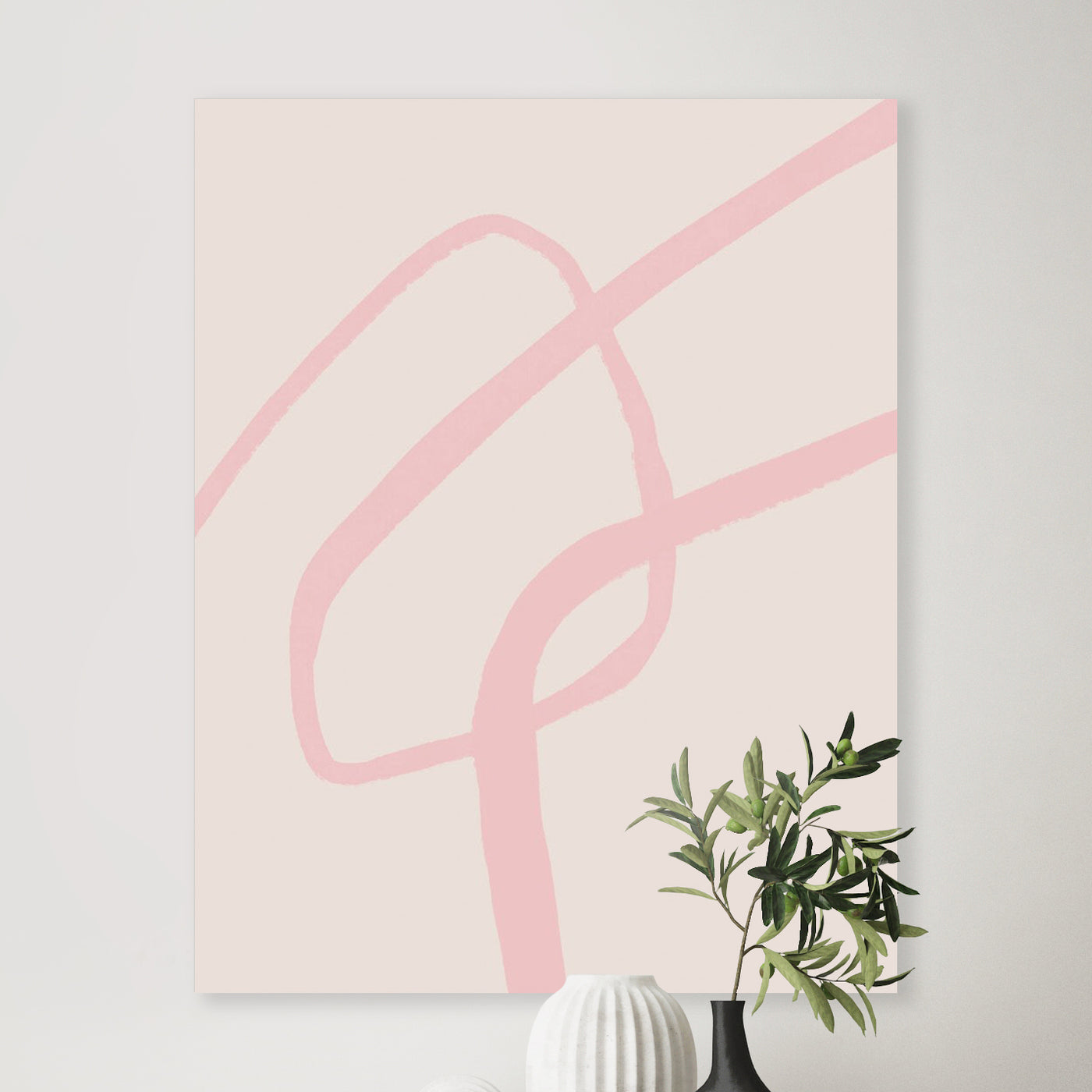 Abstract Pink Grey4 - Ruby and B