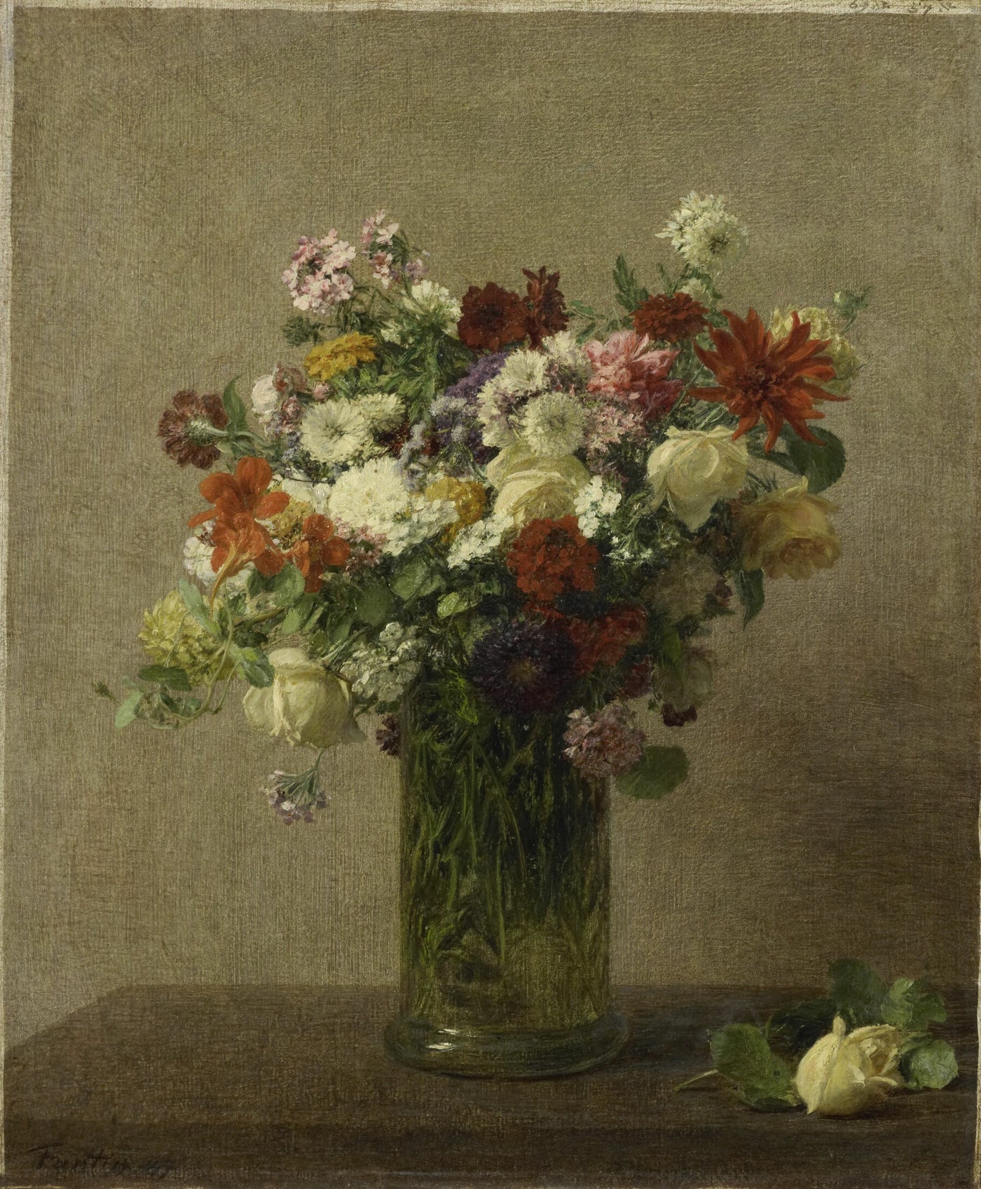 Bloemen uit Normandië - Henri Fantin-Latour