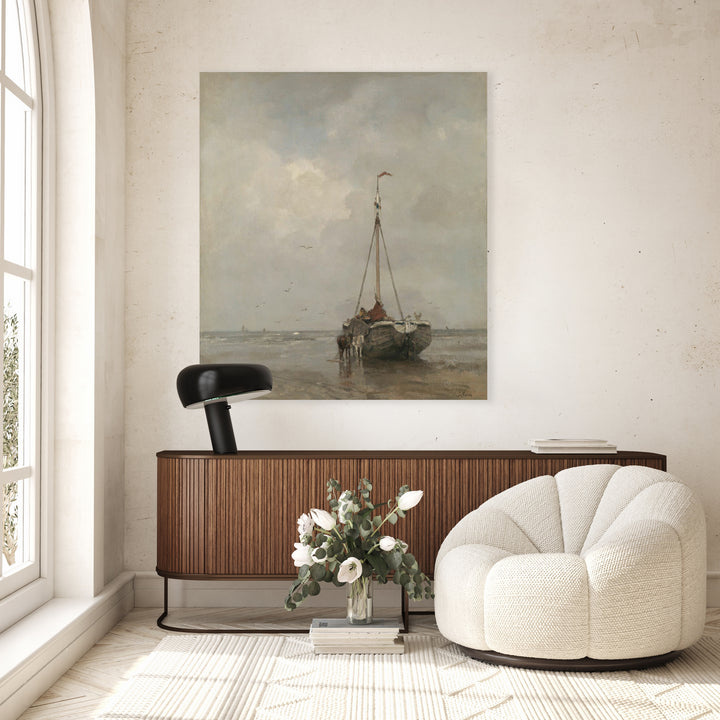 Bomschuit op het Scheveningse strand -Jacob Maris