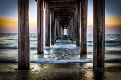 California Pier Sunset - Olivier Photography