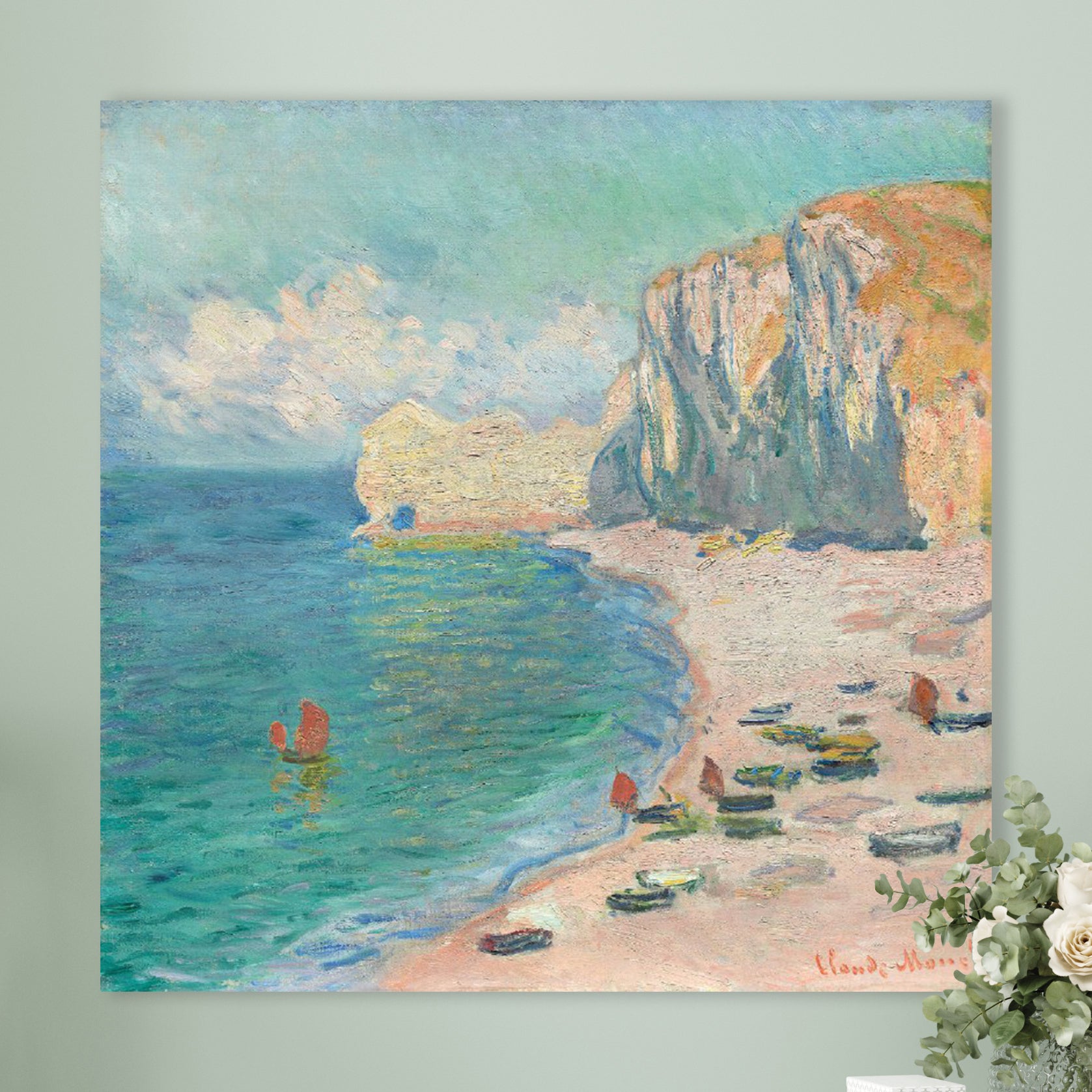 Het strand - Claude Monet