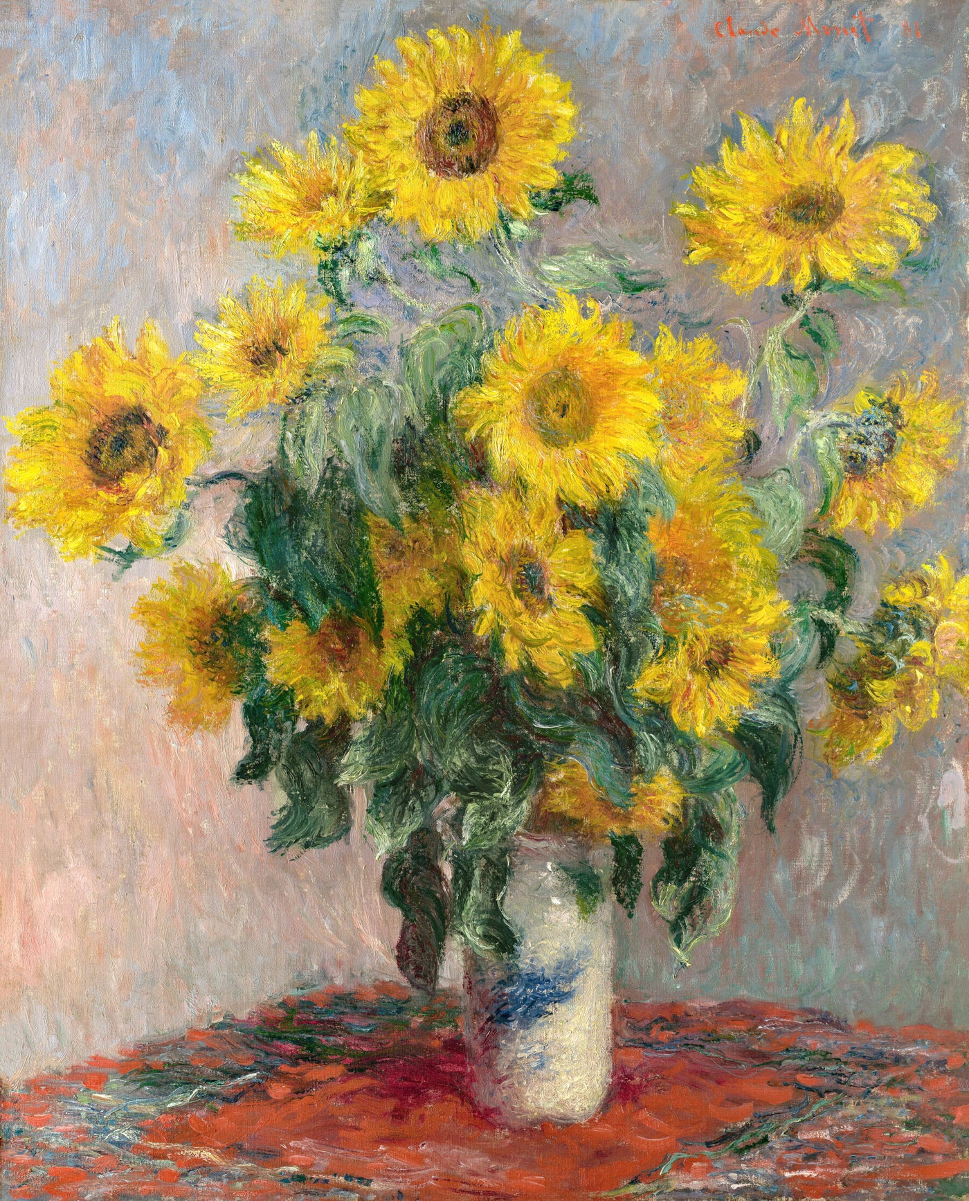 Boeket van zonnebloemen - Claude Monet