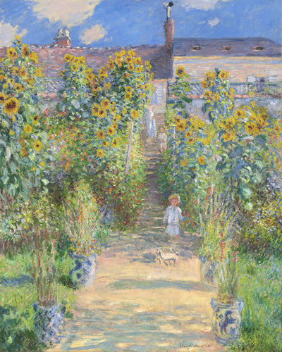 De tuin van de kunstenaar in Vetheuil - Claude Monet