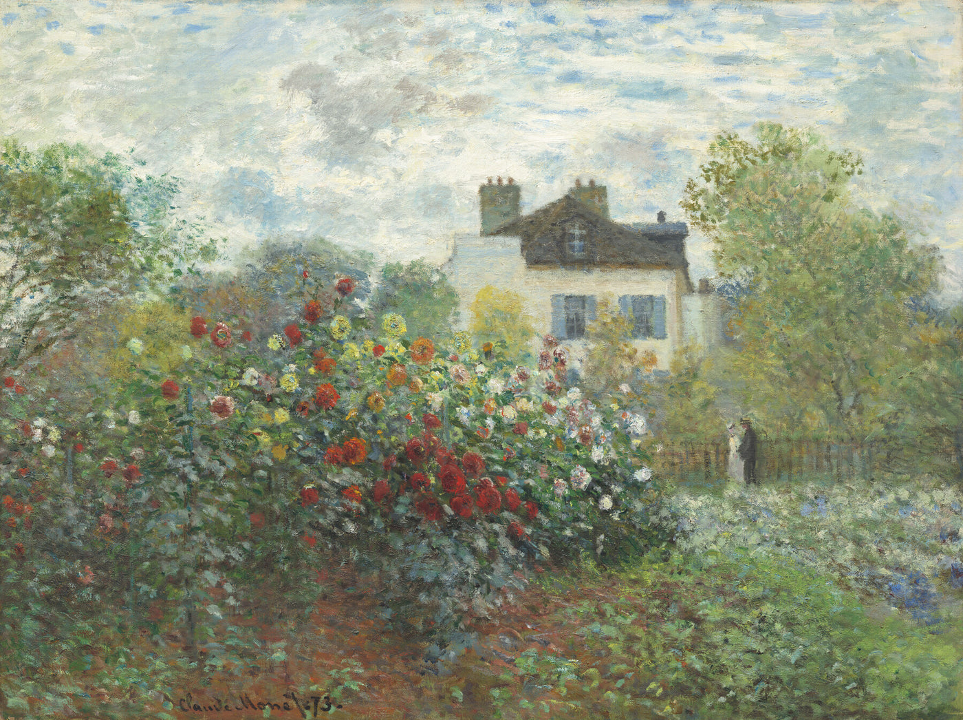 De tuin van de kunstenaar in Argenteuil - Claude Monet