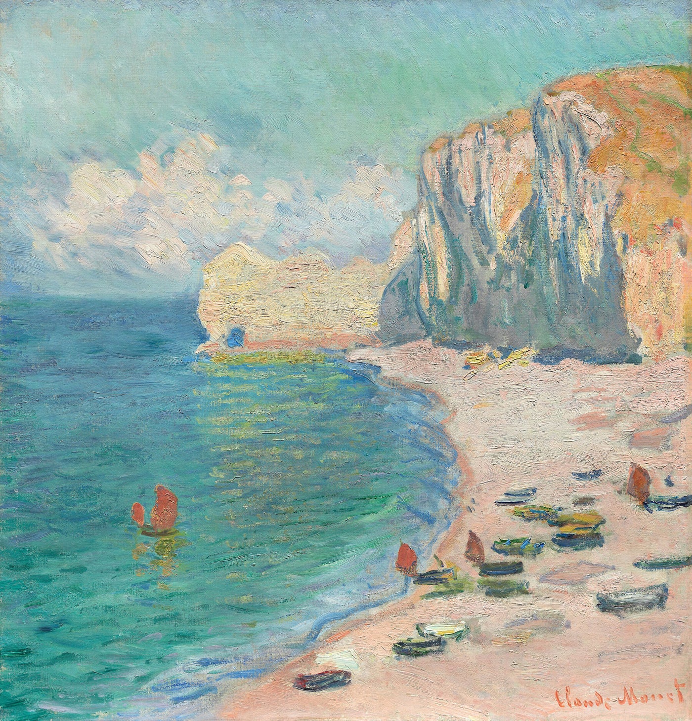 Het strand - Claude Monet