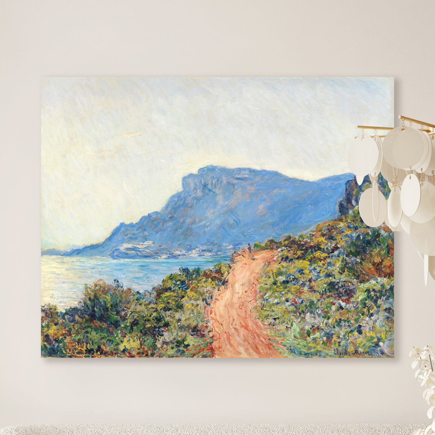 Kustweg bij Monaco - Claude Monet