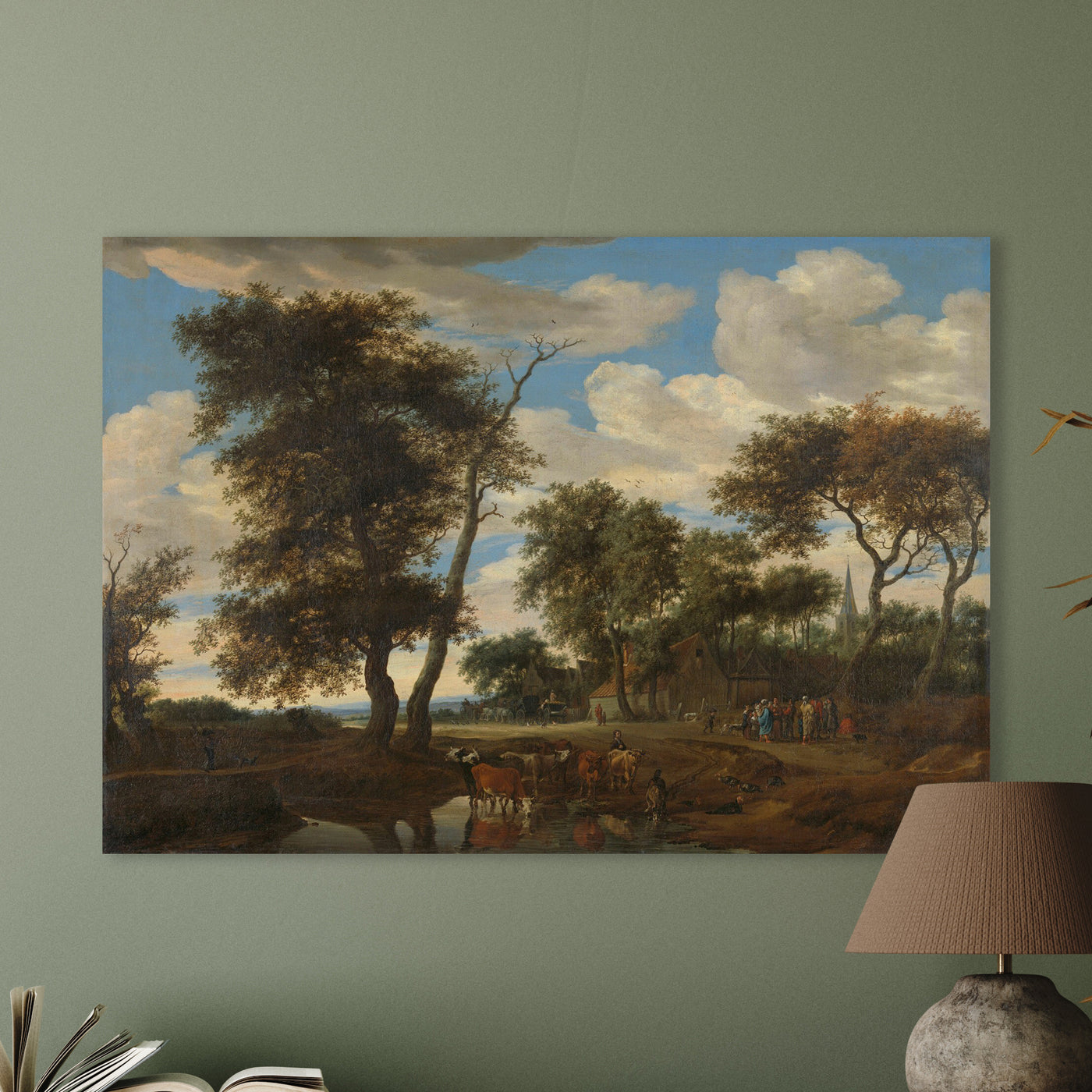 Dorpsgezicht - Salomon van Ruysdael