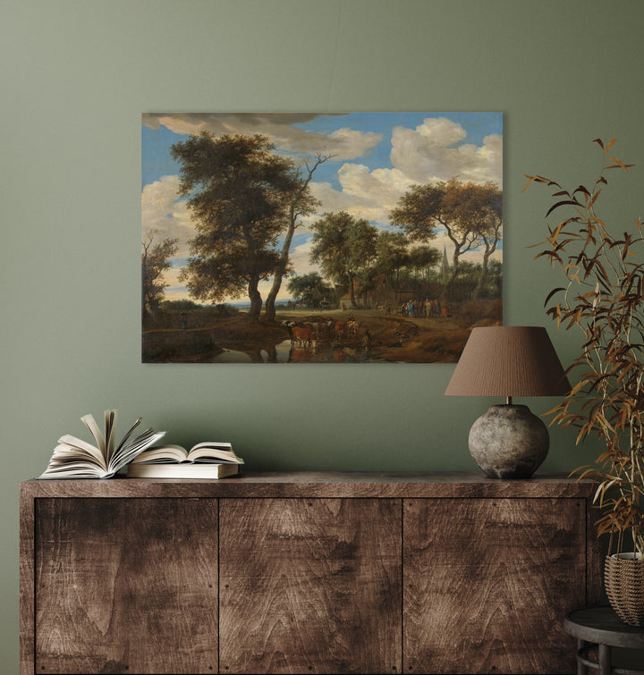 Dorpsgezicht - Salomon van Ruysdael