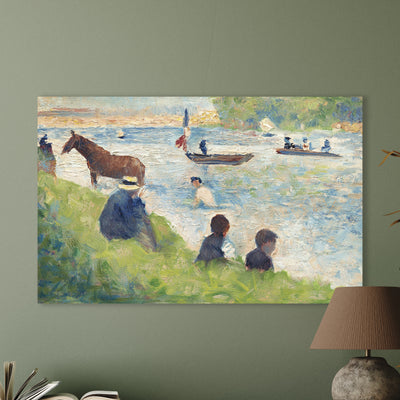 Paard en boten  - Georges Seurat