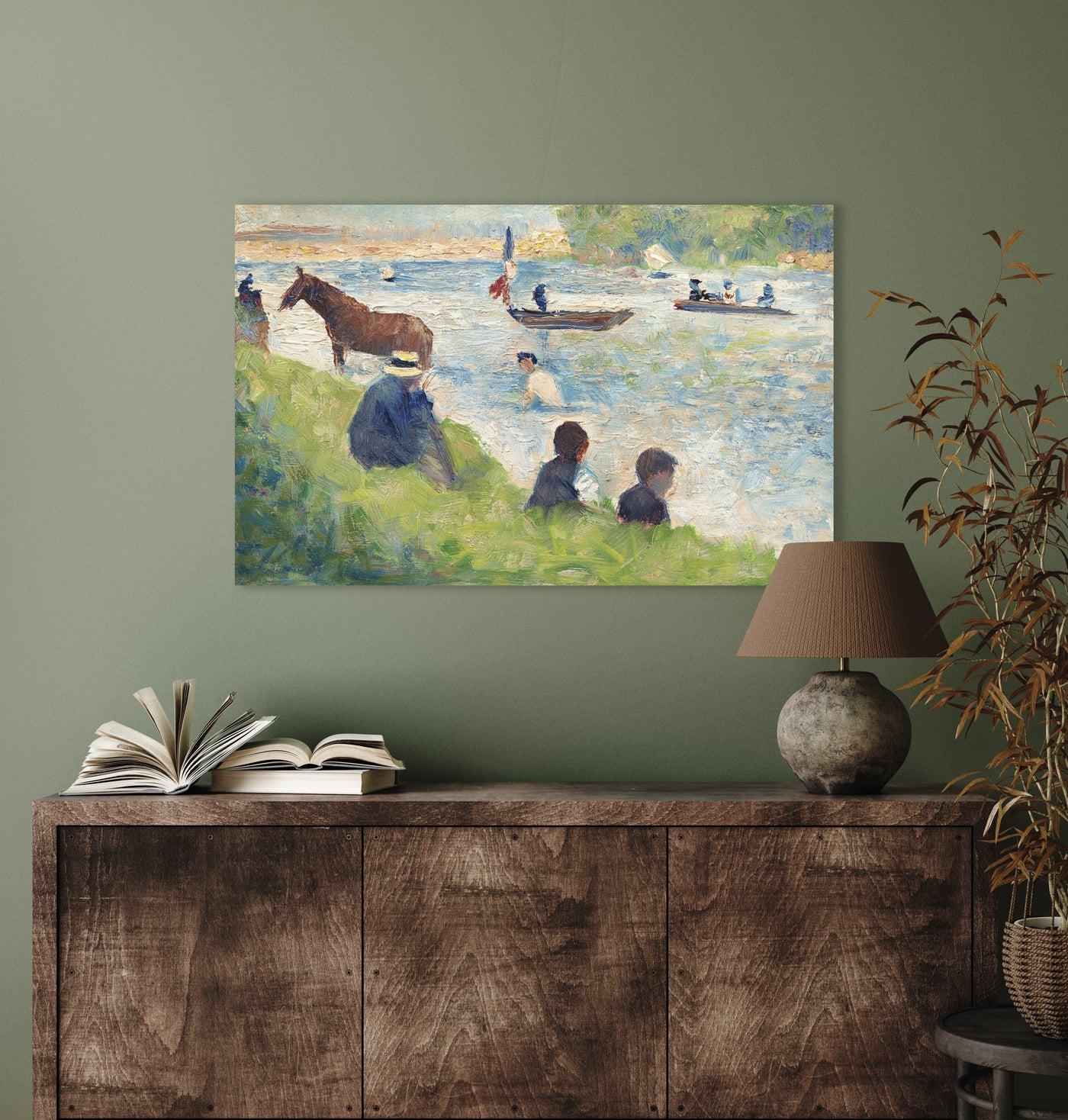 Paard en boten  - Georges Seurat