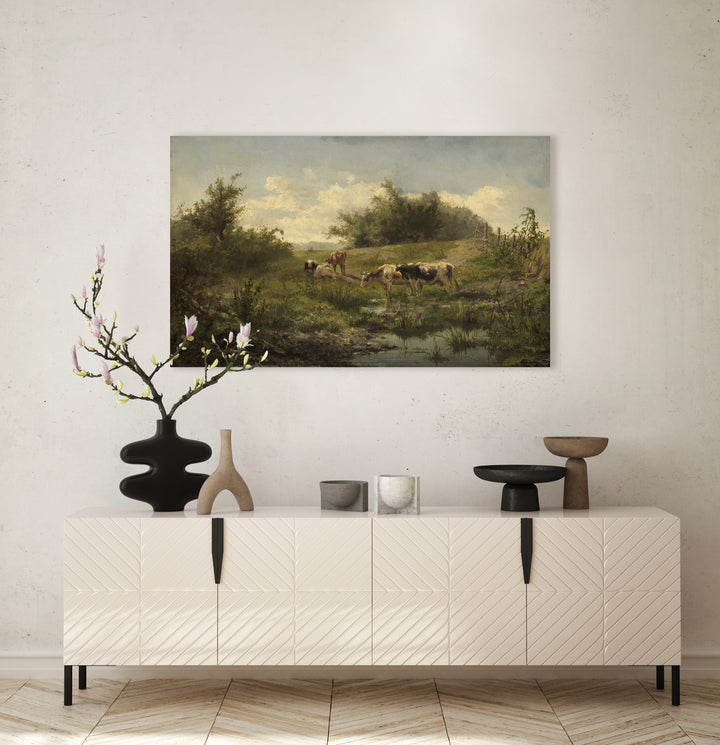 Koeien bij een plas - Gerard Bilders