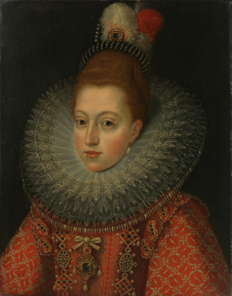Portret van Margaretha van Oostenrijk - Frans Pourbu