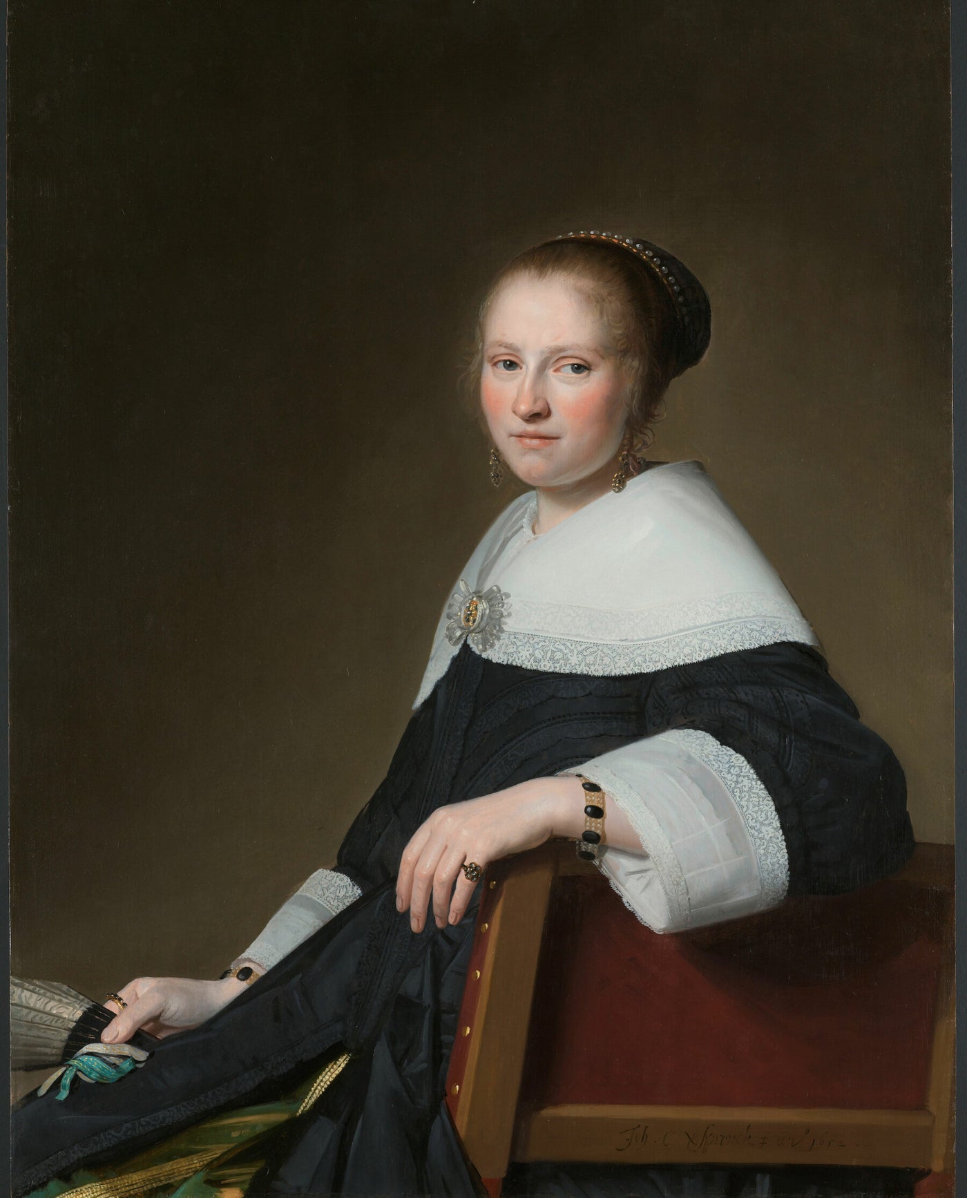 Portret van Maria van Strijp - Johannes Cornelisz. Verspronck