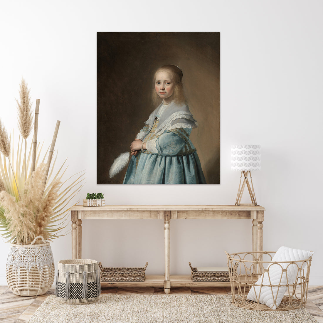 Portret van een meisje in het blauw - Johannes Cornelisz. Verspronck