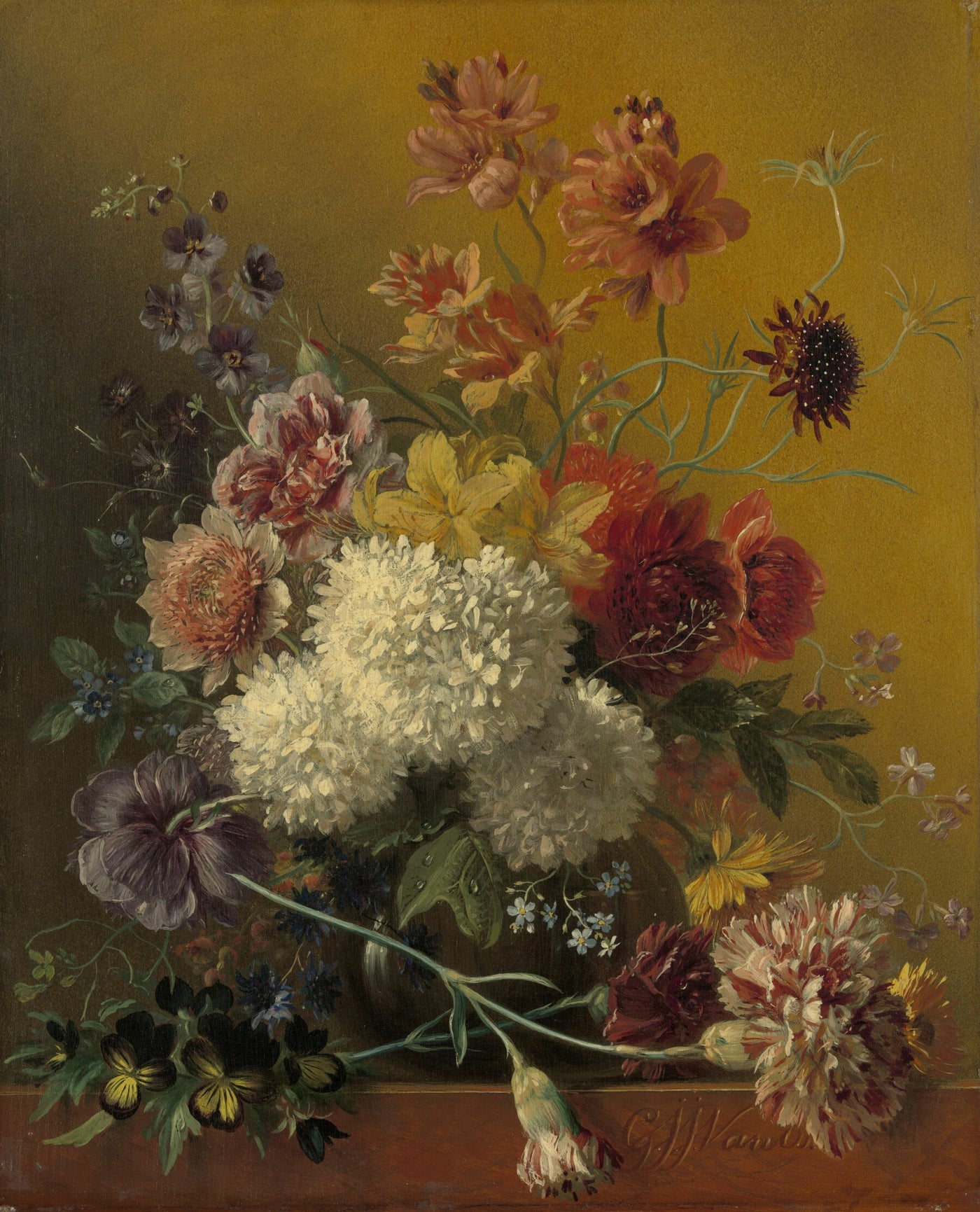 Stilleven met bloemen - Georgius Jacobus Johannes van Os