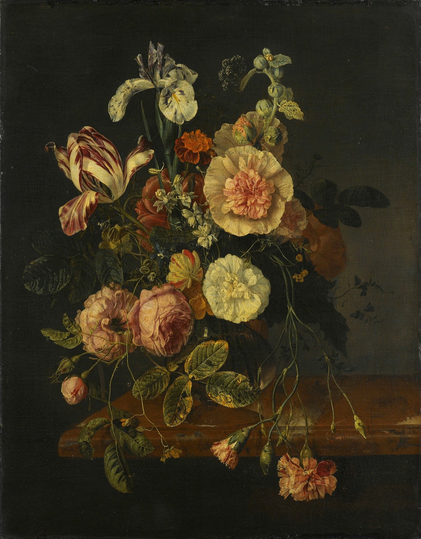 Stilleven met bloemen - Jacob van Walscapelle