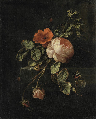 Stilleven met rozen - Elias van den Broeck
