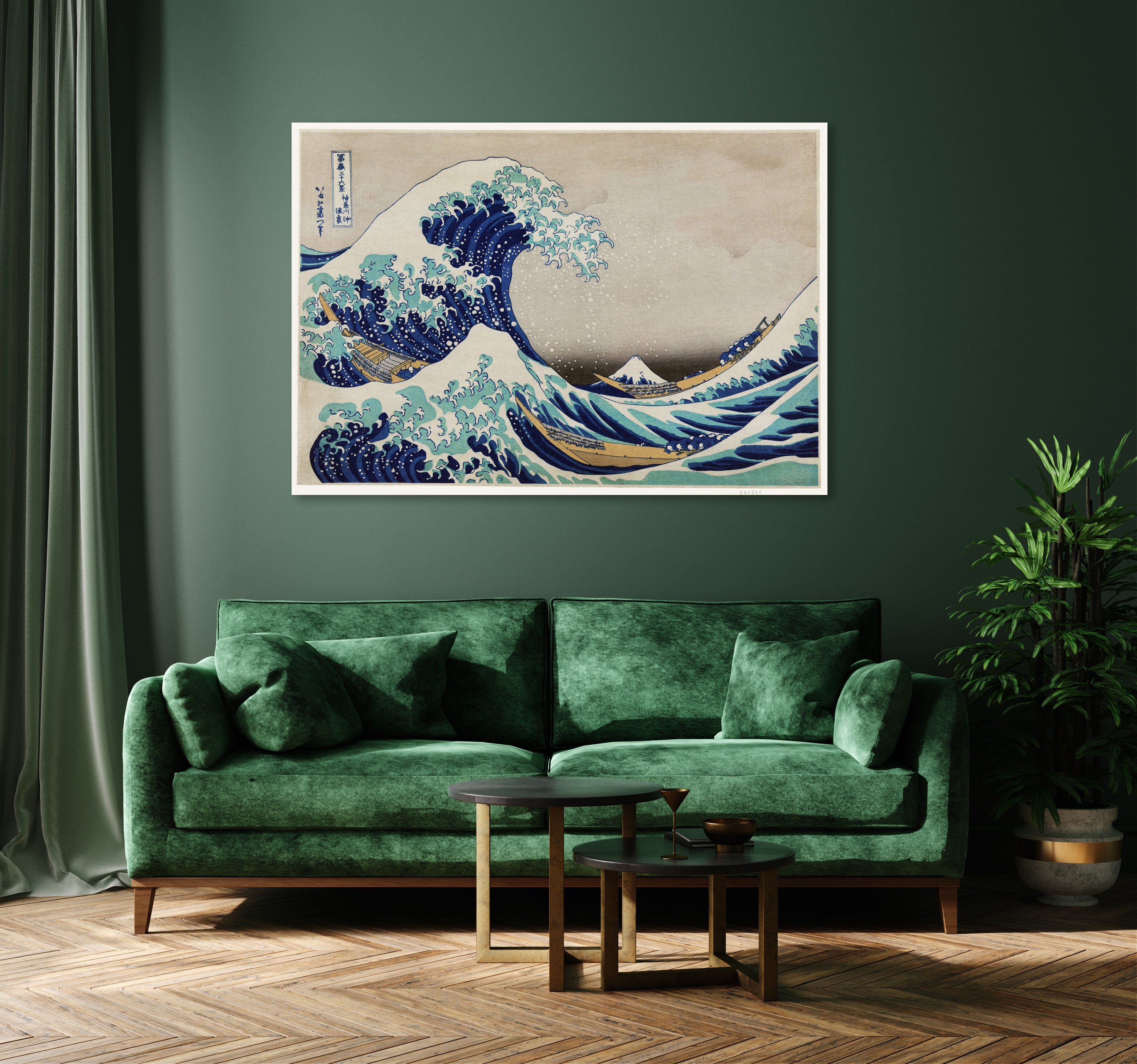 De grote golf van Kanagawa  - Katsushika Hokusai