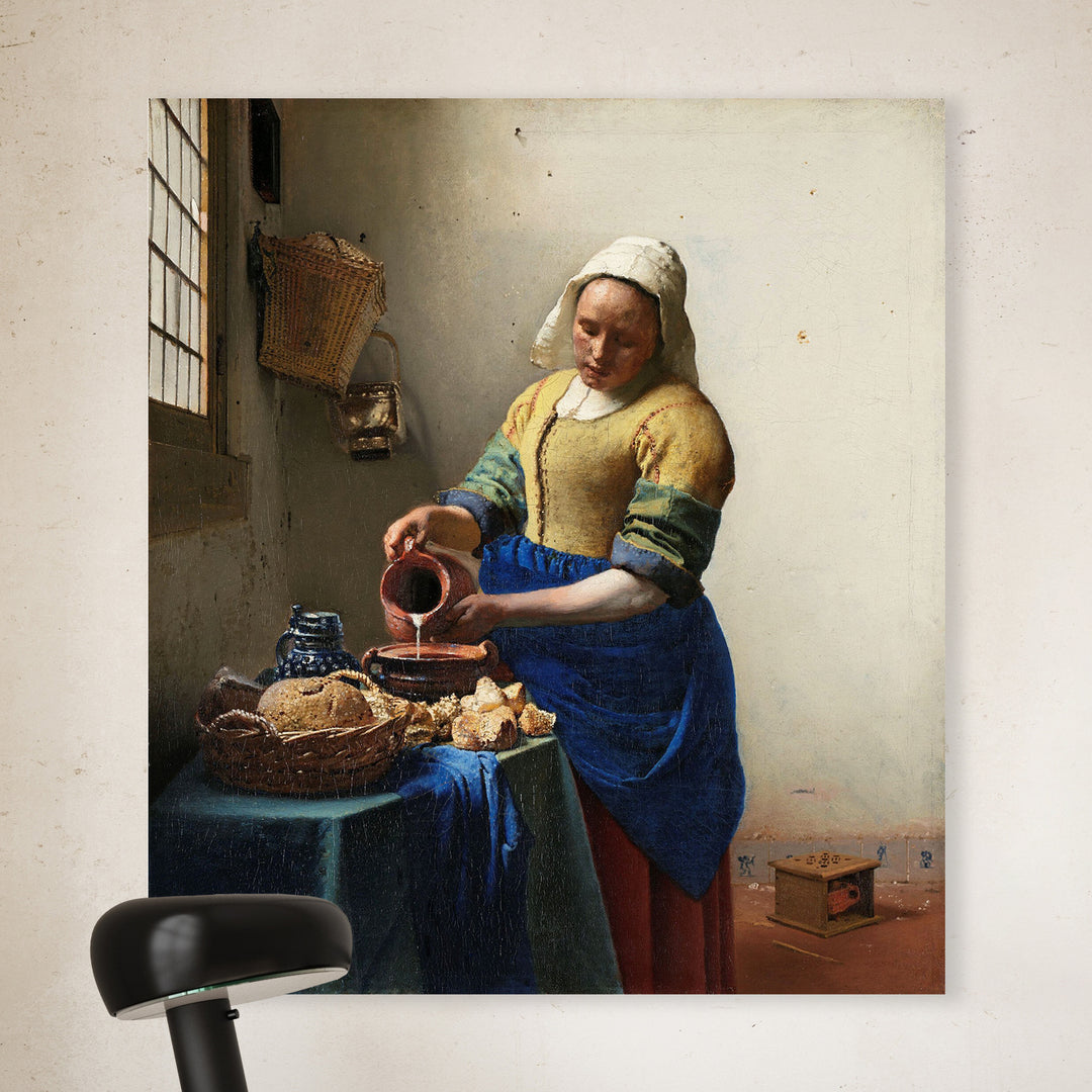 Het melkmeisje - Johannes Vermeer – Wanddeco en Muurkunst – Murale