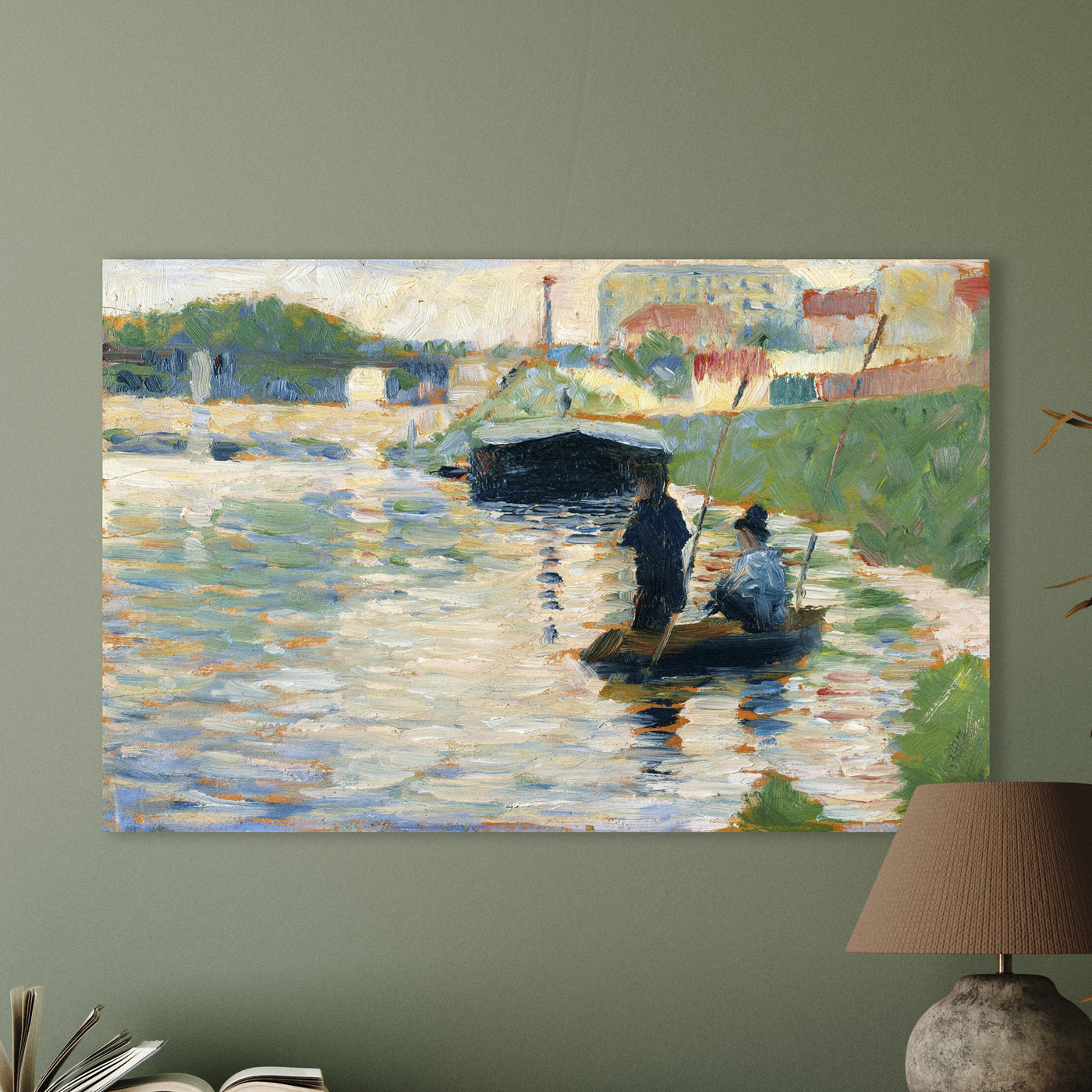 Gezicht op de Seine - Georges Seurat.