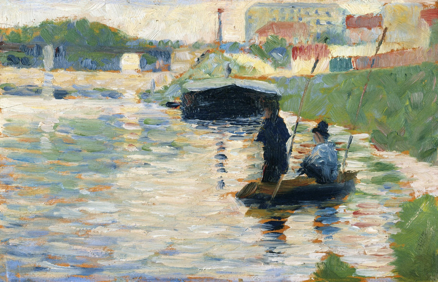 Gezicht op de Seine - Georges Seurat.