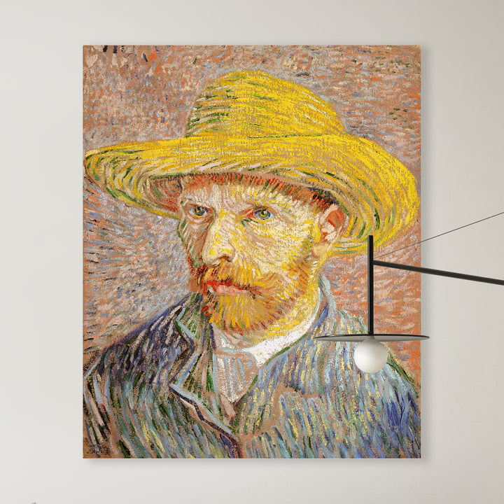 Zelfportret met strohoed - Vincent van Gogh