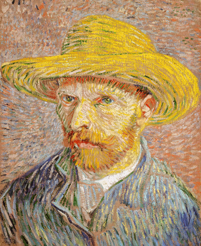 Zelfportret met strohoed - Vincent van Gogh