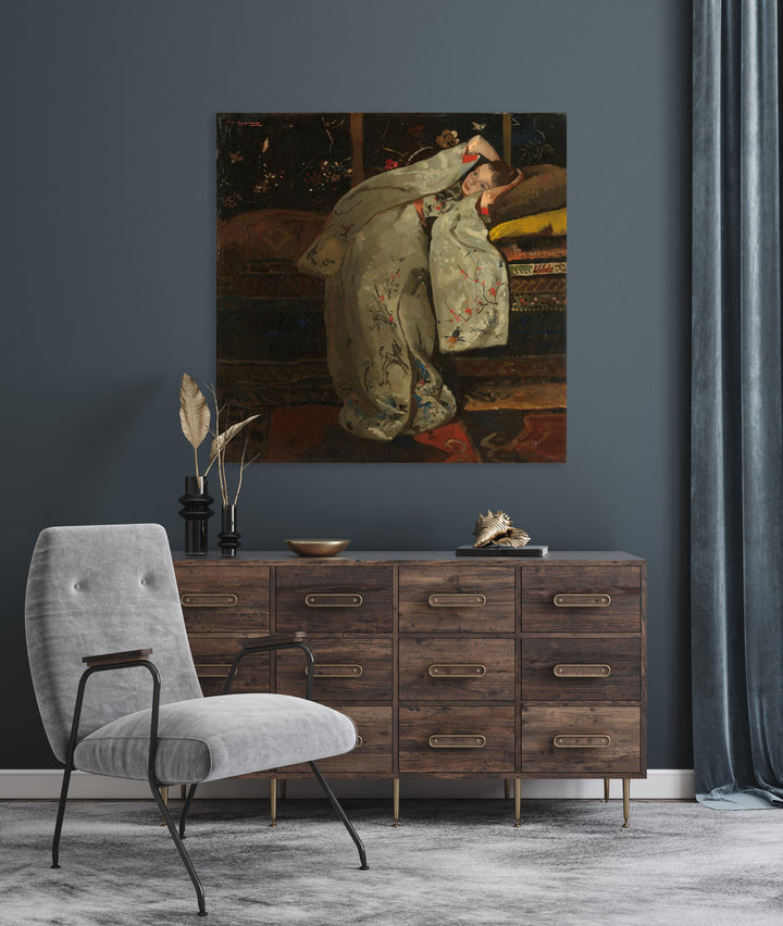 Meisje in witte kimono - George Hendrik Breitner