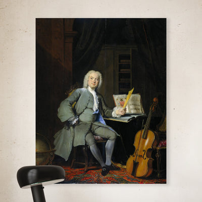 Portret van een lid van de familie Van der Mersch - Cornelis Troost